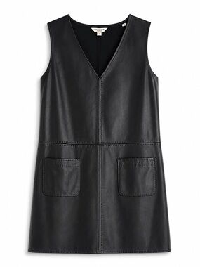 NWT Max Studio Black Faux Leather Dress